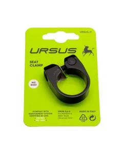 Zadelpenklem Ursus ø31.8 mm aluminium - zwart