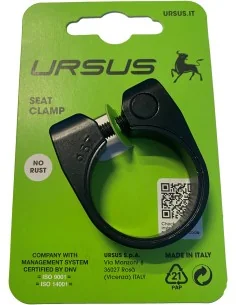 Zadelpenklem Ursus ø37.0 mm aluminium - zwart