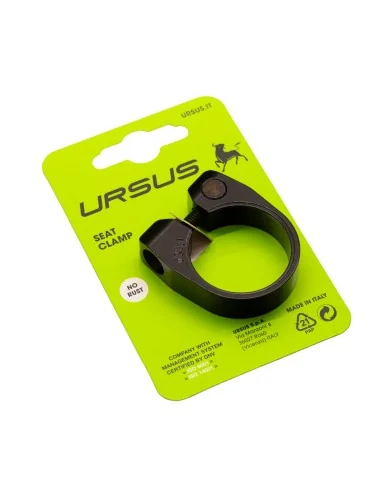 Zadelpenklem Ursus ø38.1 mm aluminium - zwart