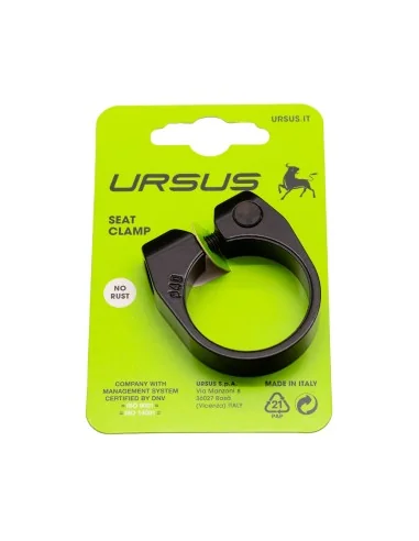 Zadelpenklem Ursus ø40.0 mm aluminium - zwart