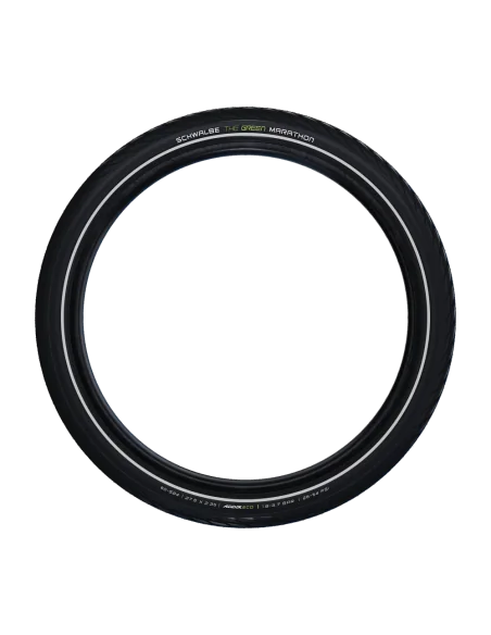 Buitenband Schwalbe Green Marathon GreenGuard 28 x 1.00" / 25-622mm - zwart met reflectie