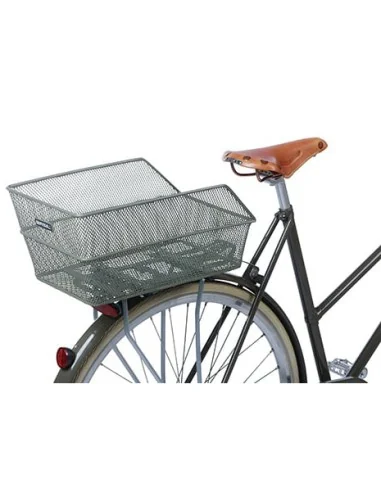 Fietsmand Basil Cento FM met vaste montage 38 x 24 x 11 cm - olijfgroen