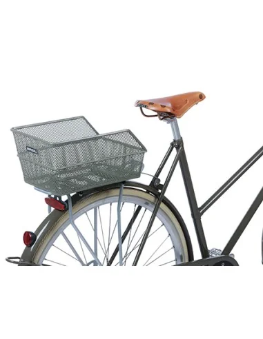 Fietsmand Basil Cento S FM met vaste montage 31 x 21 x 9 cm - olijfgroen