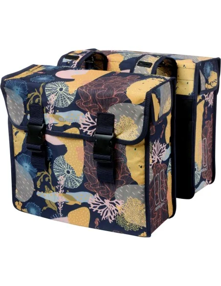 Dubbele fietstas Basil Mara XL Reef 35 liter 14 x 36 x 44 cm - nachtblauw