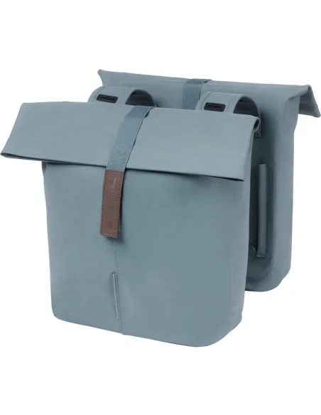 Dubbele fietstas Basil City 28-32 liter 12 x 29 x 30 cm - graphite blue