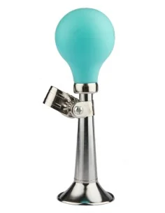 Fietstoeter recht PexKids - chroom met groene bol