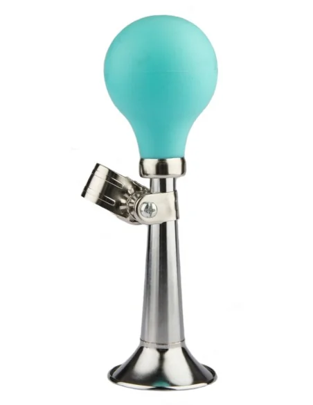 Fietstoeter recht PexKids - chroom met groene bol