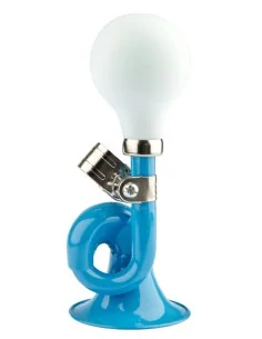 Fietstoeter krul PexKids - blauw met witte bol