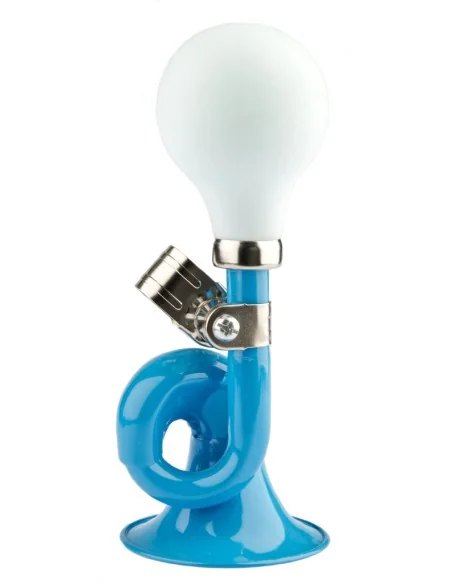 Fietstoeter krul PexKids - blauw met witte bol