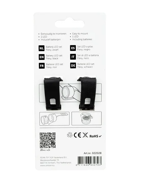 Verlichtingsset Simson 'Flexy' LED set - zwart