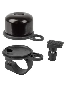 Airbell fietsbel met Airtag houder ø31.8mm - zwart