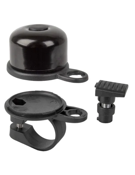 Airbell fietsbel met Airtag houder ø31.8mm - zwart