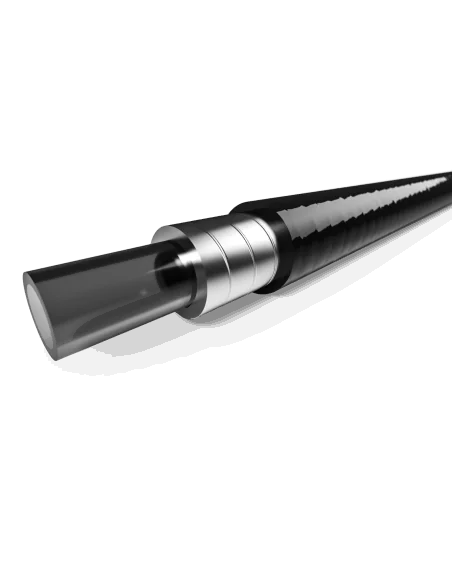 Rem buitenkabel Elvedes met teflon voering ø4,9mm / 10 meter (rol) - geel