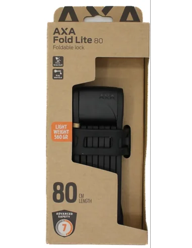 Vouwslot Axa Fold 80 Lite - zwart