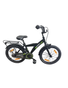 Kinderfiets Bikefun Boost 18 inch met remnaaf - Zwart