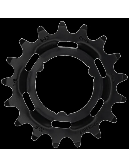 Tandwiel KMC Voor Shimano 17T O-MO Staal 1/8 inch - Zwart