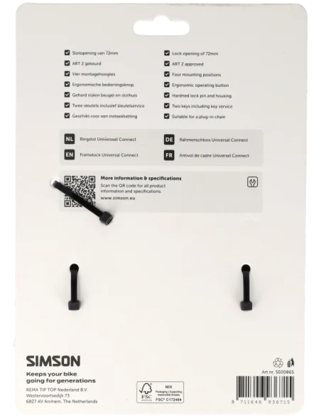 Ringslot Simson Universeel Connect ART 2