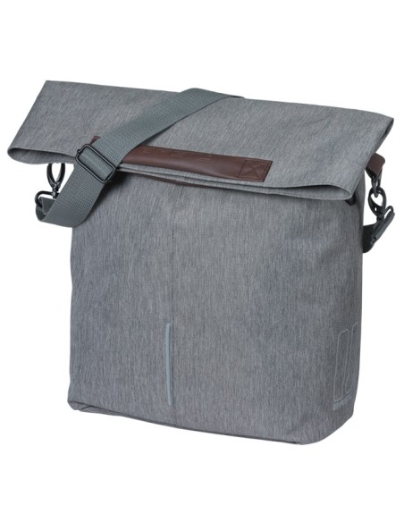 Fietsshopper Basil City MIK Hooks 14-16L 13 x 29 x 31 cm - grijs