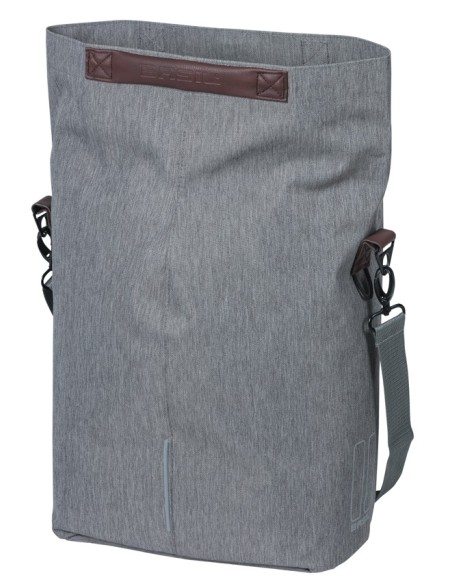 Fietsshopper Basil City MIK Hooks 14-16L 13 x 29 x 31 cm - grijs