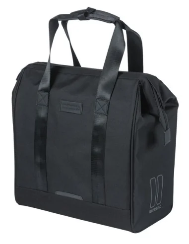 Fietsshopper Basil Grand MIK Hooks 23L 12 x 35 x 35 cm - zwart