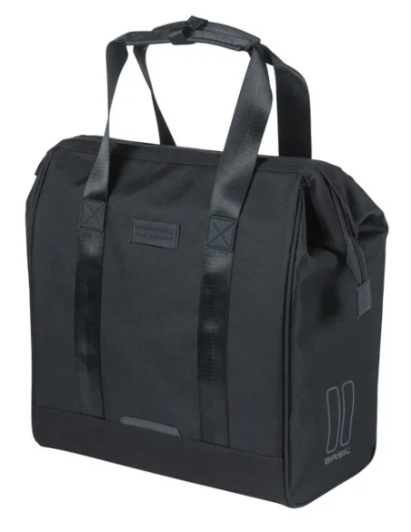 Fietsshopper Basil Grand MIK Hooks 23L 12 x 35 x 35 cm - zwart