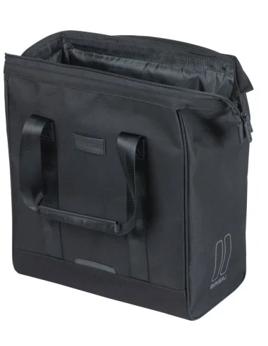 Fietsshopper Basil Grand MIK Hooks 23L 12 x 35 x 35 cm - zwart