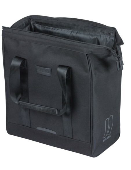 Fietsshopper Basil Grand MIK Hooks 23L 12 x 35 x 35 cm - zwart