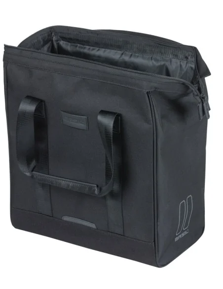 Fietsshopper Basil Grand MIK Hooks 23L 12 x 35 x 35 cm - zwart