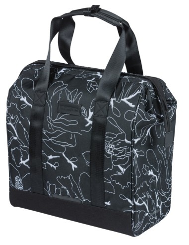 Fietsshopper Basil Grand Flower MIK 23L 12 x 35 x 35 cm - zwart