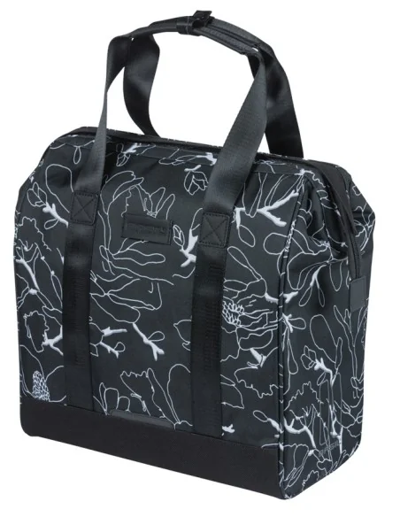 Fietsshopper Basil Grand Flower MIK 23L 12 x 35 x 35 cm - zwart