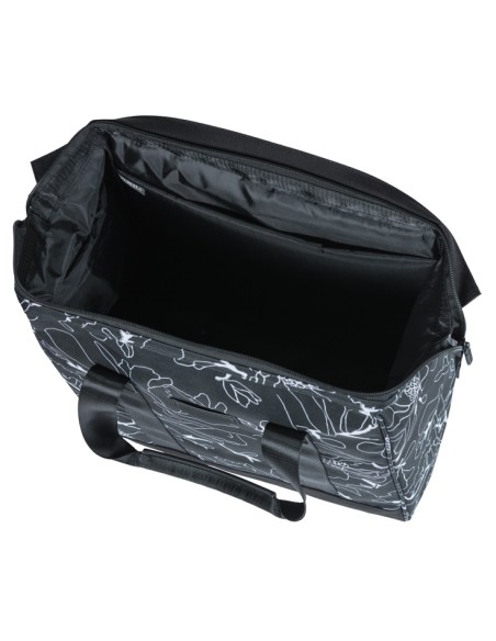 Fietsshopper Basil Grand Flower MIK 23L 12 x 35 x 35 cm - zwart