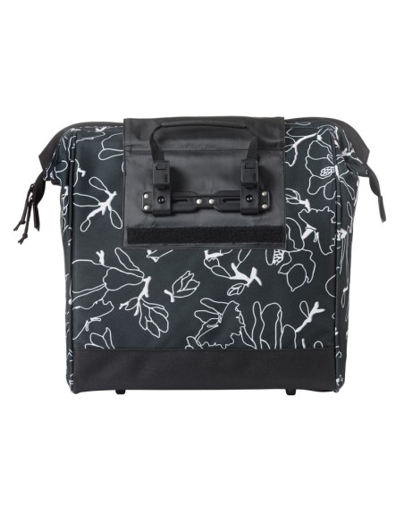 Fietsshopper Basil Grand Flower MIK 23L 12 x 35 x 35 cm - zwart