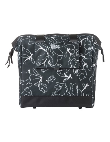 Fietsshopper Basil Grand Flower MIK 23L 12 x 35 x 35 cm - zwart