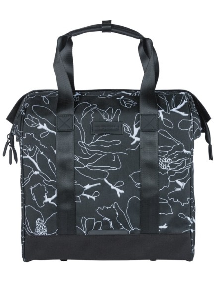 Fietsshopper Basil Grand Flower MIK 23L 12 x 35 x 35 cm - zwart