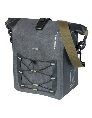 Enkele tas Basil Navigator Storm M MIK 12-15L 14 x 25 x 36 cm - zwart