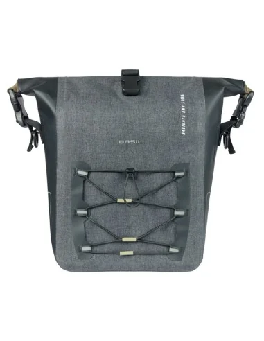 Enkele tas Basil Navigator Storm M MIK 12-15L 14 x 25 x 36 cm - zwart