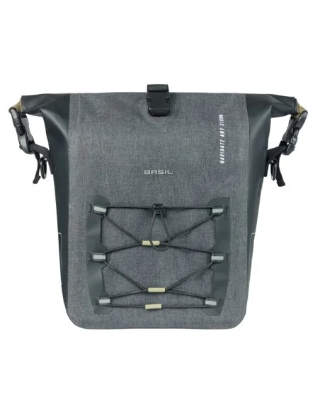 Enkele tas Basil Navigator Storm M MIK 12-15L 14 x 25 x 36 cm - zwart