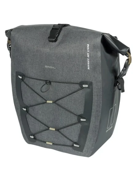 Enkele tas Basil Navigator Storm L MIK 25-31L 15 x 27 x 41 cm - zwart