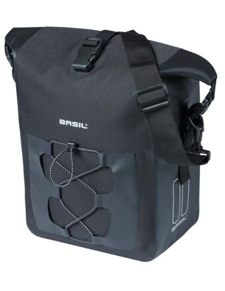 Enkele tas Basil Navigator Waterproof M MIK 12-15L 17 x 28 x 34 cm - zwart