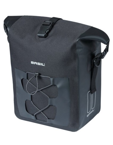 Enkele tas Basil Navigator Waterproof M MIK 12-15L 17 x 28 x 34 cm - zwart