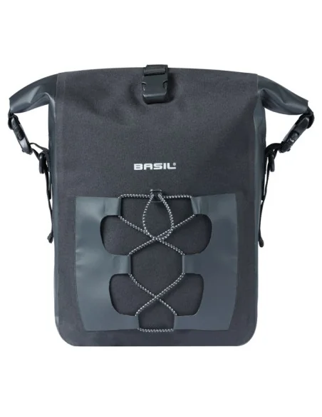 Enkele tas Basil Navigator Waterproof M MIK 12-15L 17 x 28 x 34 cm - zwart