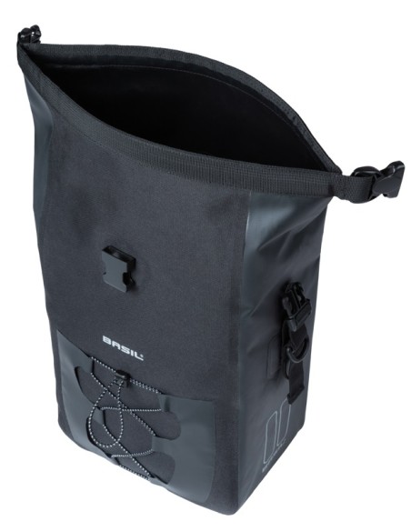 Enkele tas Basil Navigator Waterproof M MIK 12-15L 17 x 28 x 34 cm - zwart
