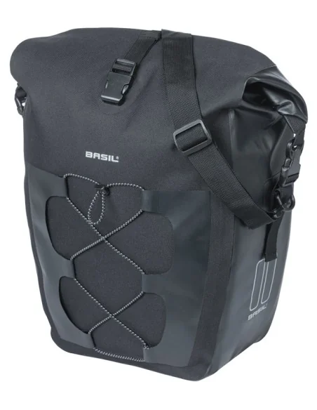 Enkele tas Basil Navigator Waterproof L MIK 25-31L 14 x 26 x 42 cm - zwart