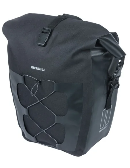 Enkele tas Basil Navigator Waterproof L MIK 25-31L 14 x 26 x 42 cm - zwart