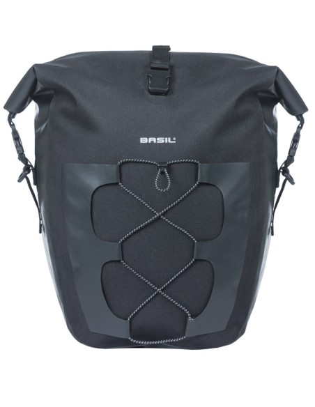 Enkele tas Basil Navigator Waterproof L MIK 25-31L 14 x 26 x 42 cm - zwart