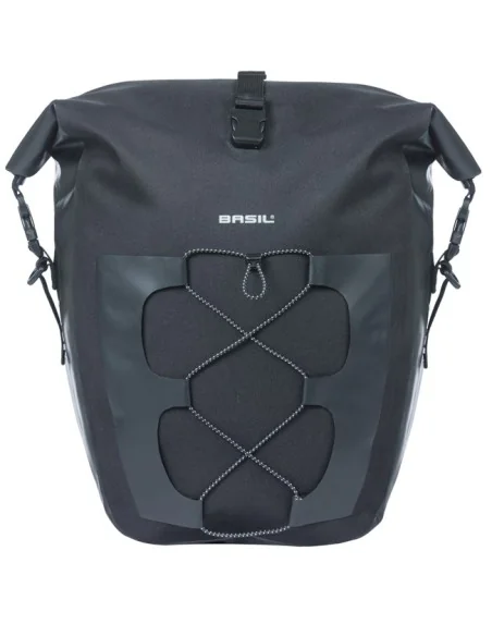 Enkele tas Basil Navigator Waterproof L MIK 25-31L 14 x 26 x 42 cm - zwart