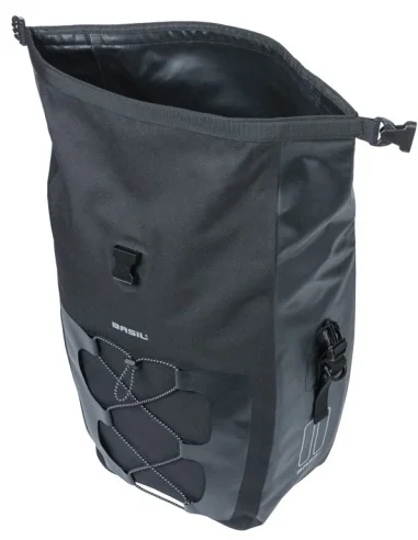 Enkele tas Basil Navigator Waterproof L MIK 25-31L 14 x 26 x 42 cm - zwart