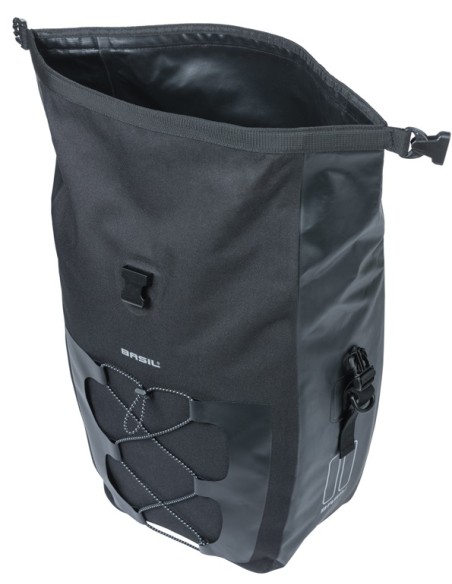 Enkele tas Basil Navigator Waterproof L MIK 25-31L 14 x 26 x 42 cm - zwart