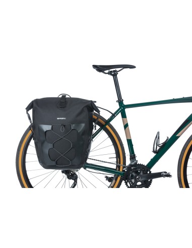 Enkele tas Basil Navigator Waterproof L MIK 25-31L 14 x 26 x 42 cm - zwart