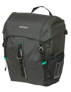 Enkele tas Basil Discovery 365D M MIK 9L 12 x 25 x 33 cm - zwart